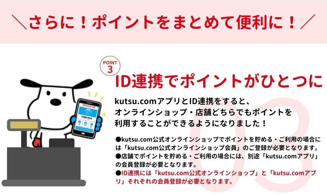 ID連携でポイント一つに