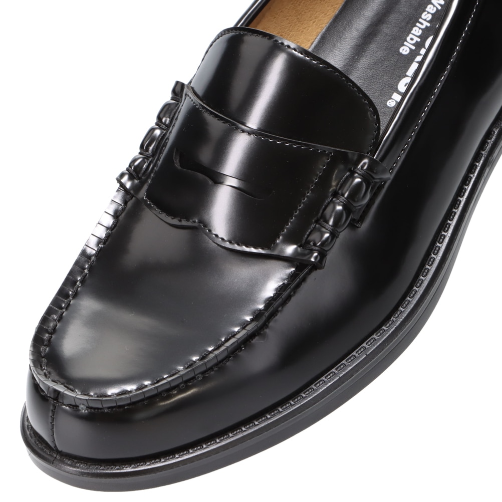 学生靴＜洗えるローファー＞合成皮革 幅広 3E【24.0cm～29.0cm】
