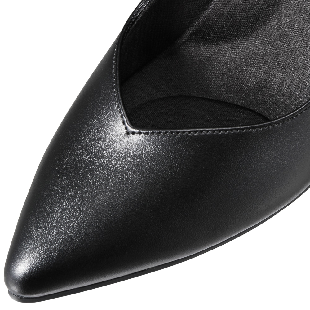 ポイントテッドトゥ(ベーシックパンプス)幅広 3E 防水＜6.5cmヒール＞【21.5cm～25.5cm】