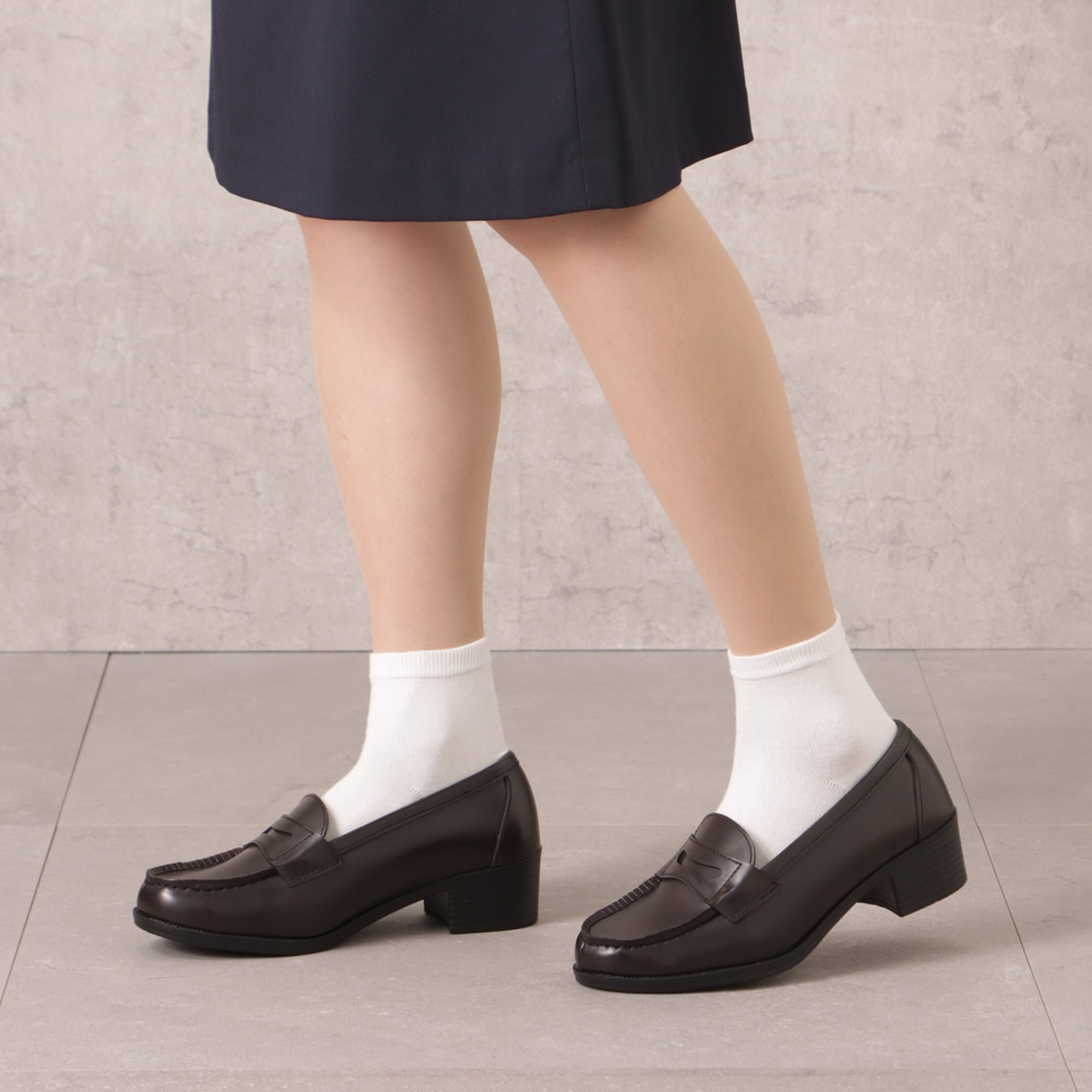 洗えるローファー（ヒールアップタイプ）幅広 3E【22.5cm～25.5cm】