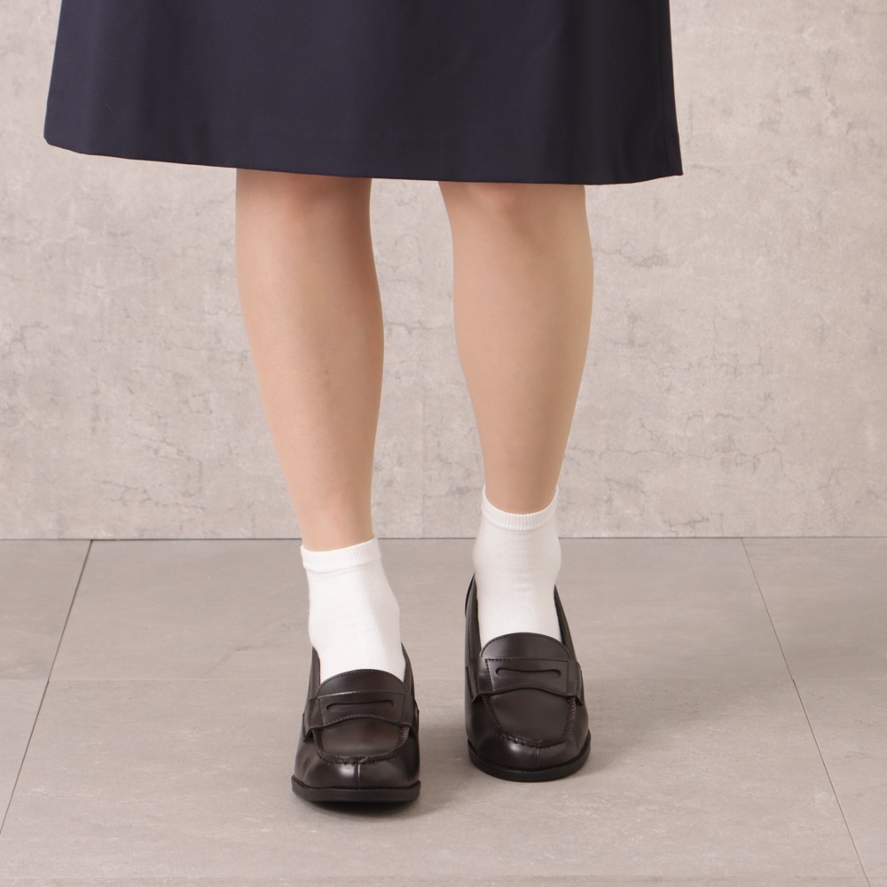 洗えるローファー（ヒールアップタイプ）幅広 3E【22.5cm～25.5cm】
