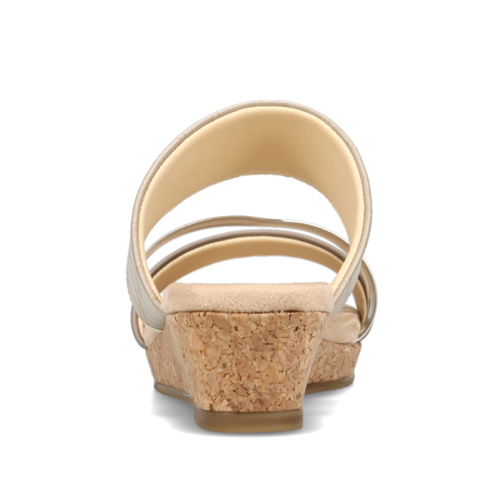 ローヒールウェッジサンダル