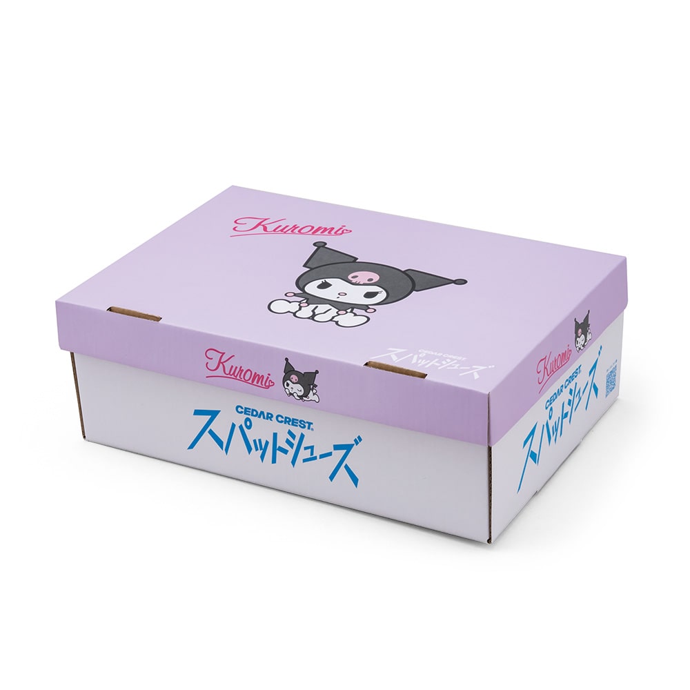 【KUROMI｜クロミ】スパットシューズ × サンリオキャラクターズ（コートタイプ）手を使わずに履ける【19.0cm～24.0cm】
