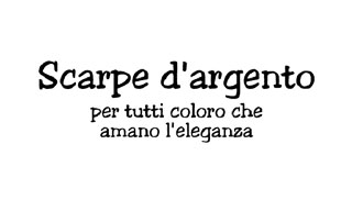 Scarpe d`argento