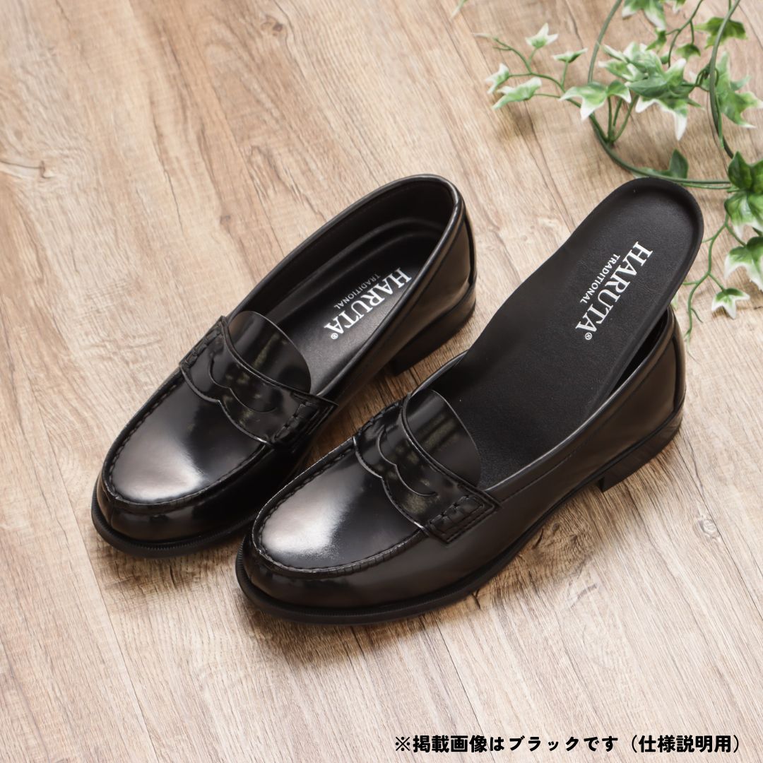 【入荷予定なし】学生靴＜コインローファー＞人工皮革 2E 日本製【22.0cm～25.5cm】